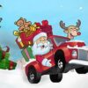 santa gift truck