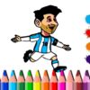 bts messi coloring book