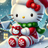 hello kitty christmas puzzle festive holiday