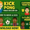 kick pong table soccer