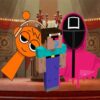 nextbots on minecraft squid game sprunki